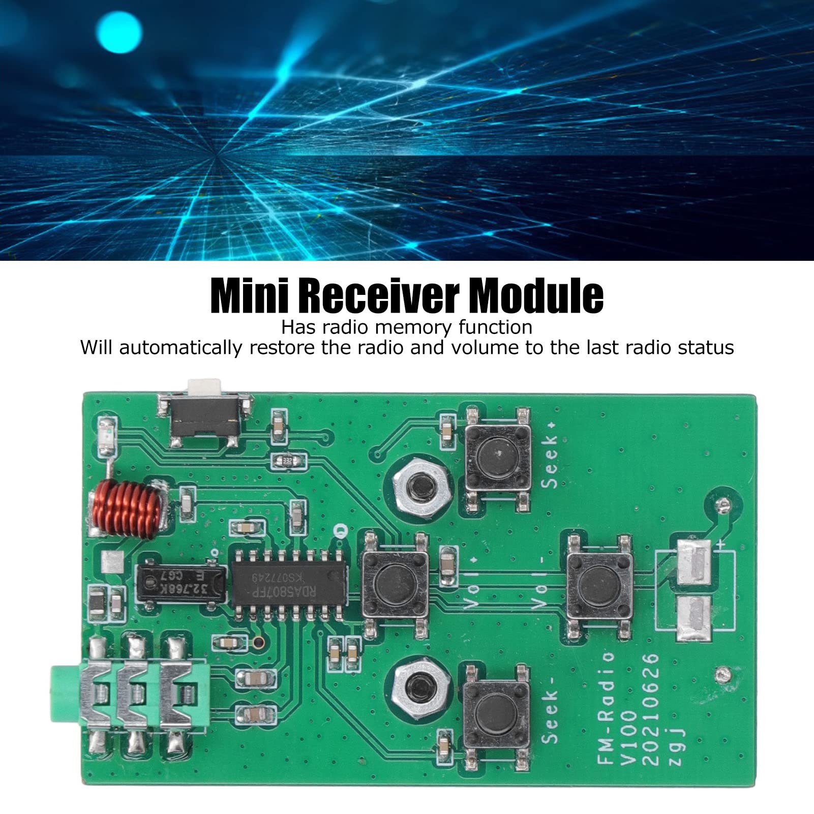 Modulo ricevore FM digale con display LCD Circuo stereo