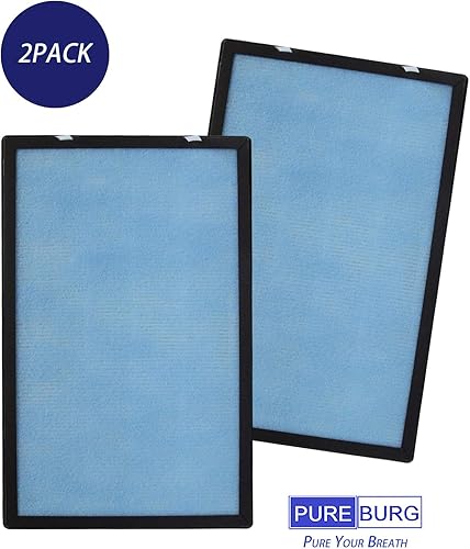 Miniatura 4 de PUREBURG PHZF-21 Filtros de repuesto compatibles con el purificador de aire Brondell Horizon O2+ P200, paquete de 2 unidades H13 HEPA de filtración
