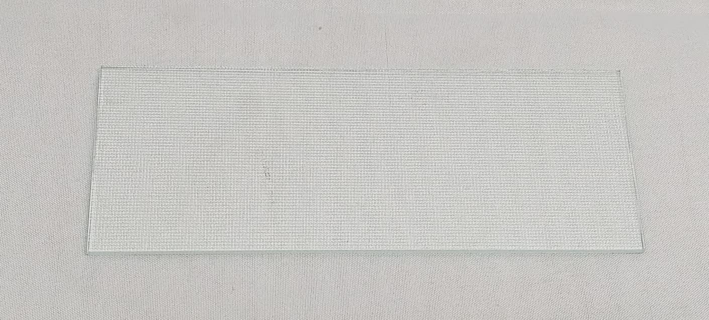 WB36X10071 Microwave Oven Lamp Cover Glass Lens - New - 6 1/4" x 2 5/16" - Genuine OEM - R2-B2 - EA250208