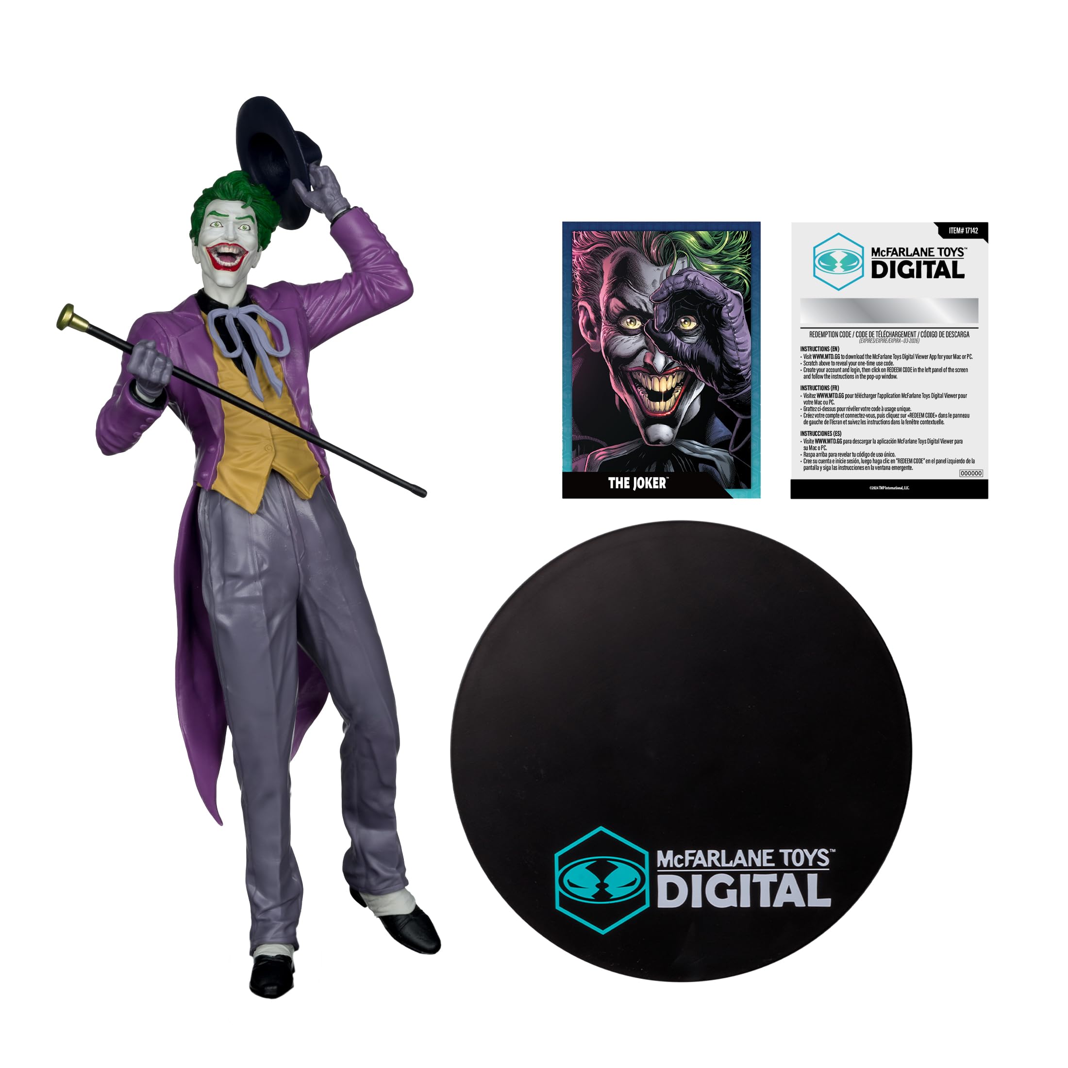 McFarlane DC Direct The Joker by Jason Fabok 1:6 Scale Posed Figure Toys Digital Collectible, Multicolor, 30 cm - Image 3