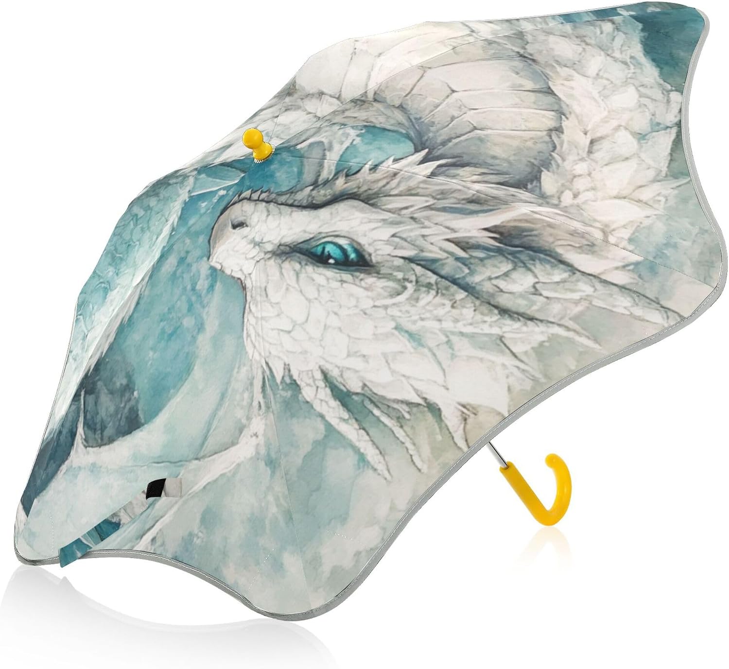 ALAZA Ice Dragon Kids Umbrella for Girls Boys Toddler Children Rain & Sun Umbrella