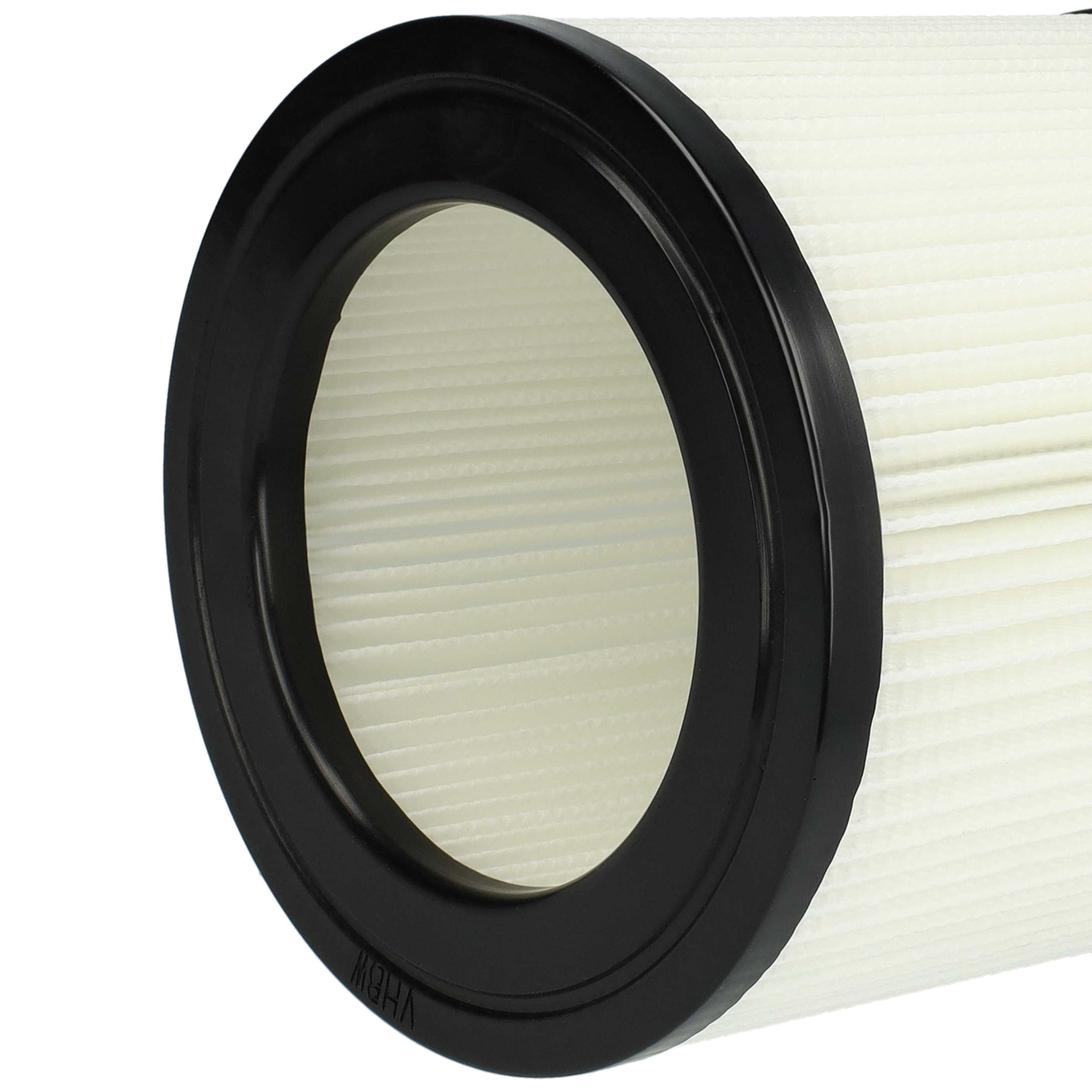 vhbw 8x Faltenfilter Ersatz für Kärcher 2.889-219.0 für Staubsauger | Patronenfilter Schwarz Weiß Abwaschbar