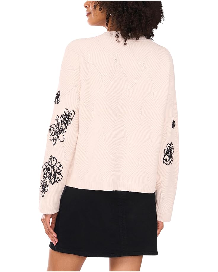 Vince Camuto Embrodiery Long Sleeve Crew Neck - #2 of 4