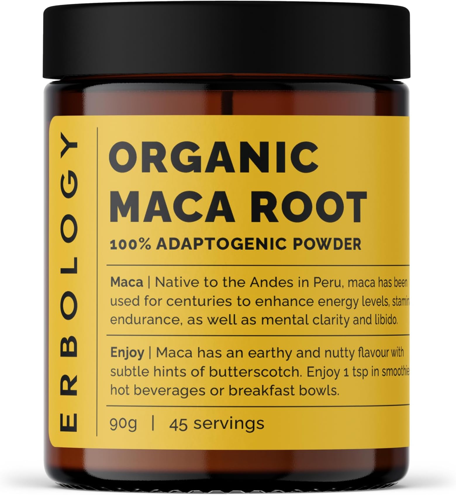 Organic Maca Root Powder 90g - 45 Servings - Gelatinised - Energy and Endurance Support - Sustainably Sourced Straight from Farm in Peru - Small Batch - Vegan - GMO-Free