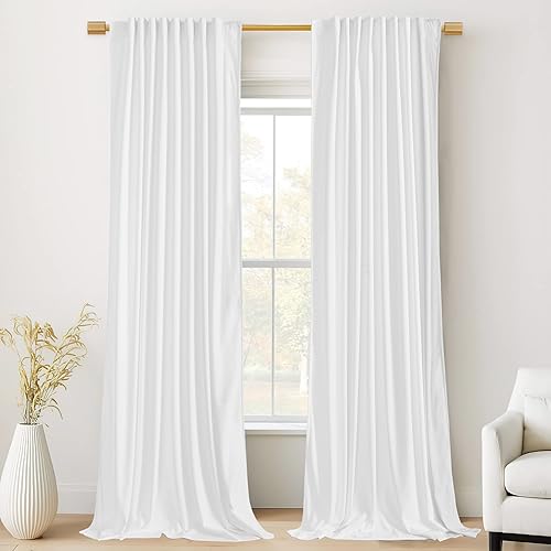StangH - Cortinas de terciopelo que protegen la privacidad, con atenuación de luz, para guardería, sala, dormitorio, decoración elegante del hogar,