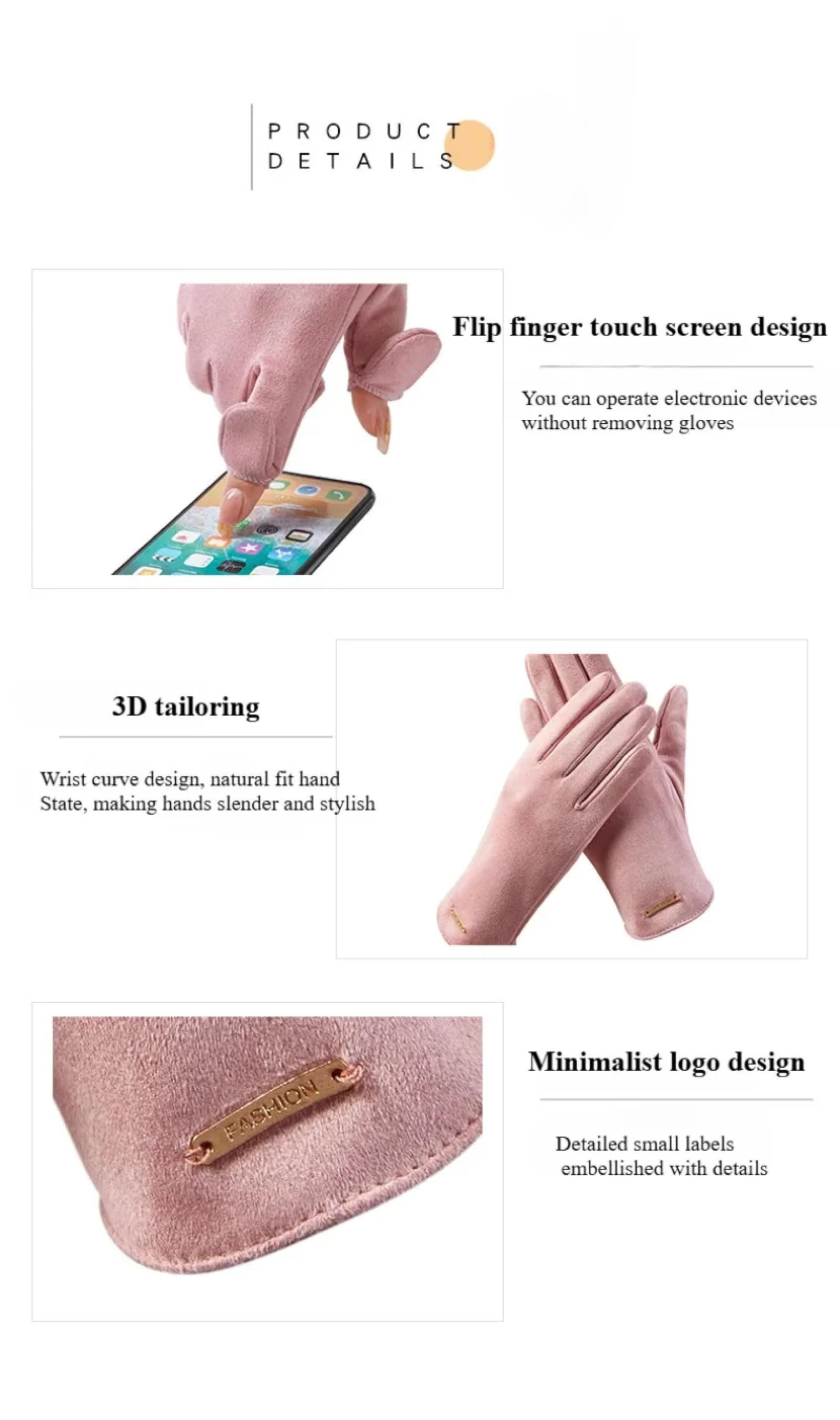SiVaji Guantes Invierno Hombre Mujere Gloves Guantes Cálidos para Mujer Guantes De Ciclismo Al Aire Libre Driving Anti Cold Touch