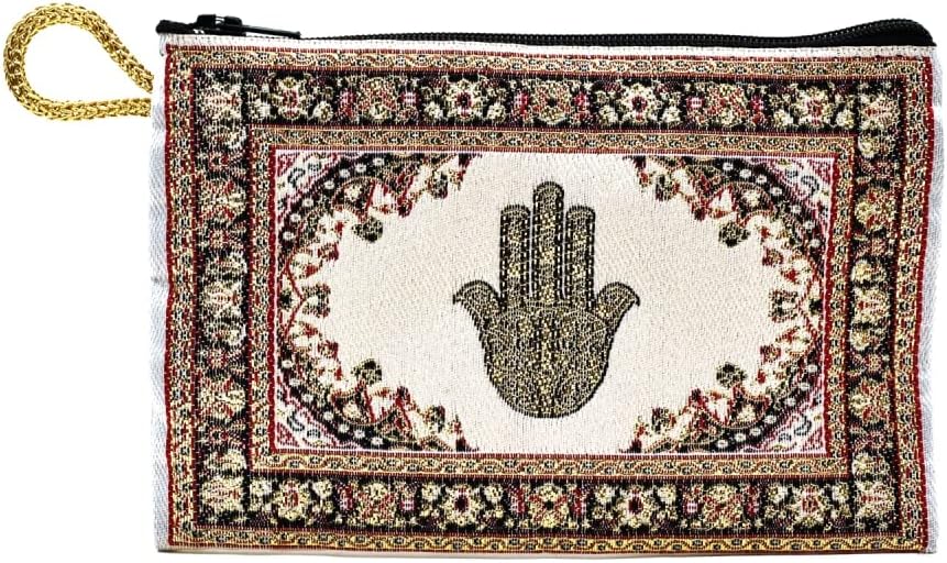 BDM Turkish Fabric Wallet with Zipper and Hand of Fatima - Elegance and Protection, Various Models