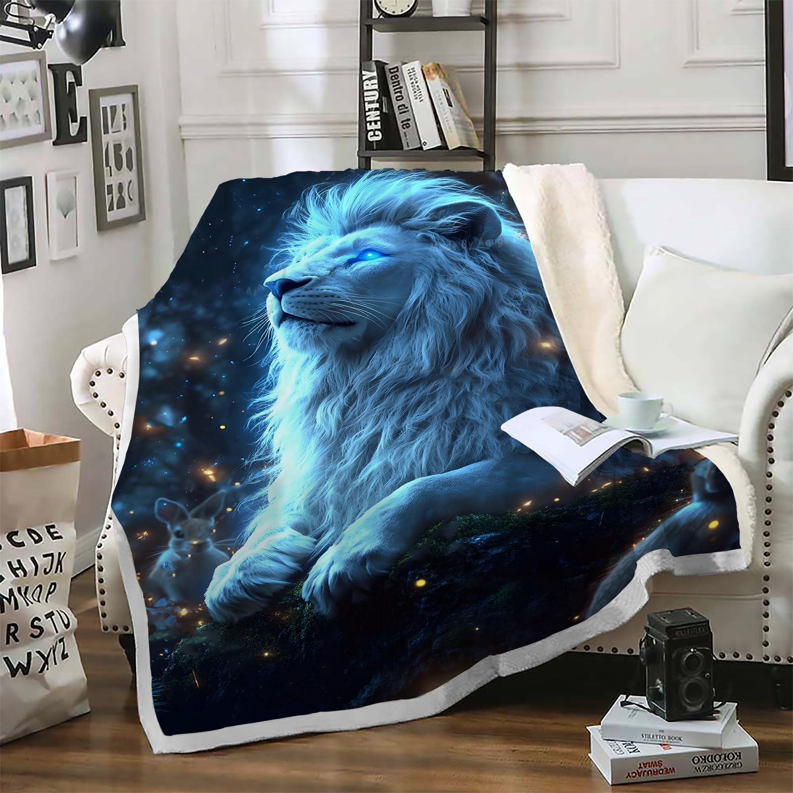 Plaid canapé polaire sherpa chaud et moelleux couverture lit 150x150cm