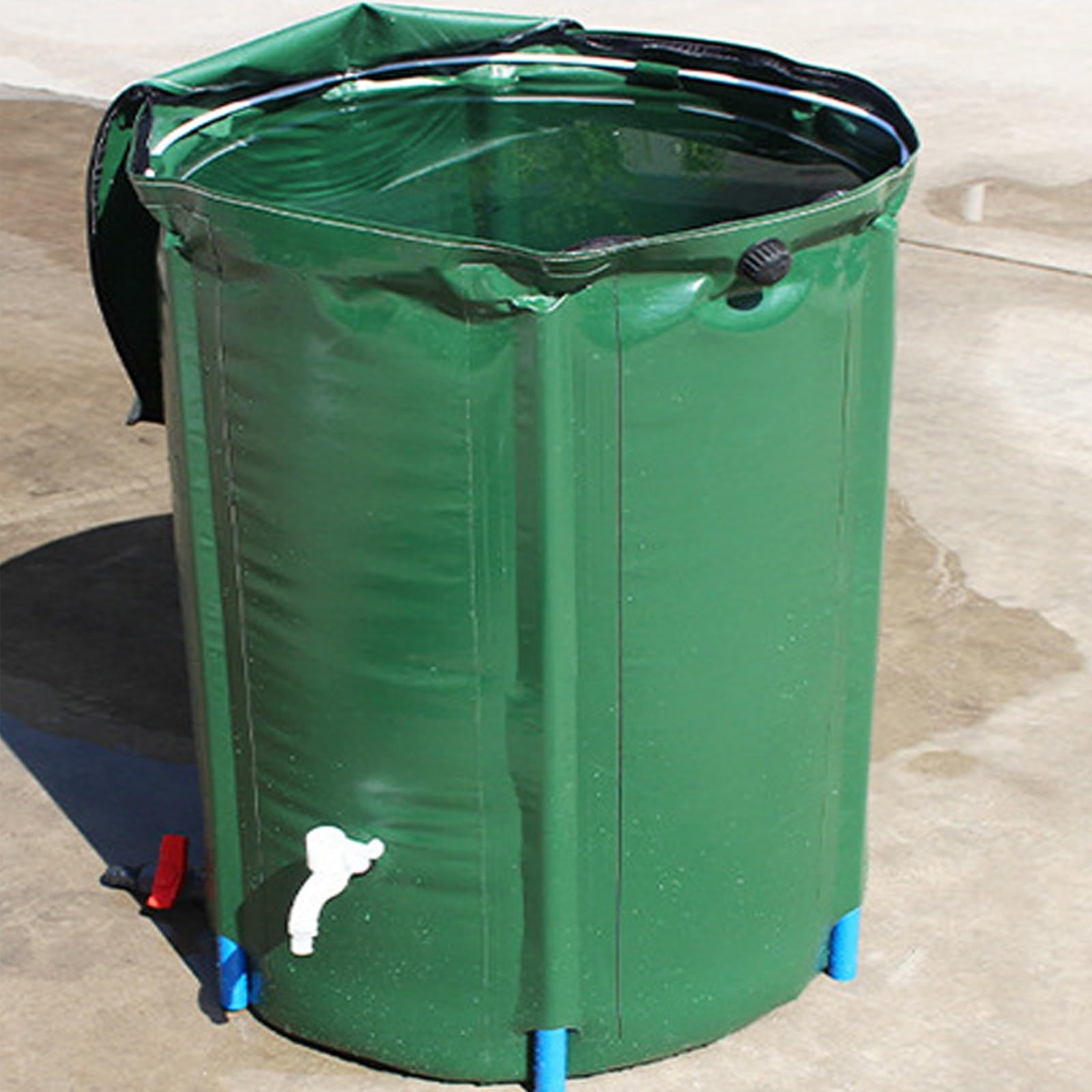 Beczki na deszczówkę, Składana, duża pojemność przechowywania wody(Green,100L)