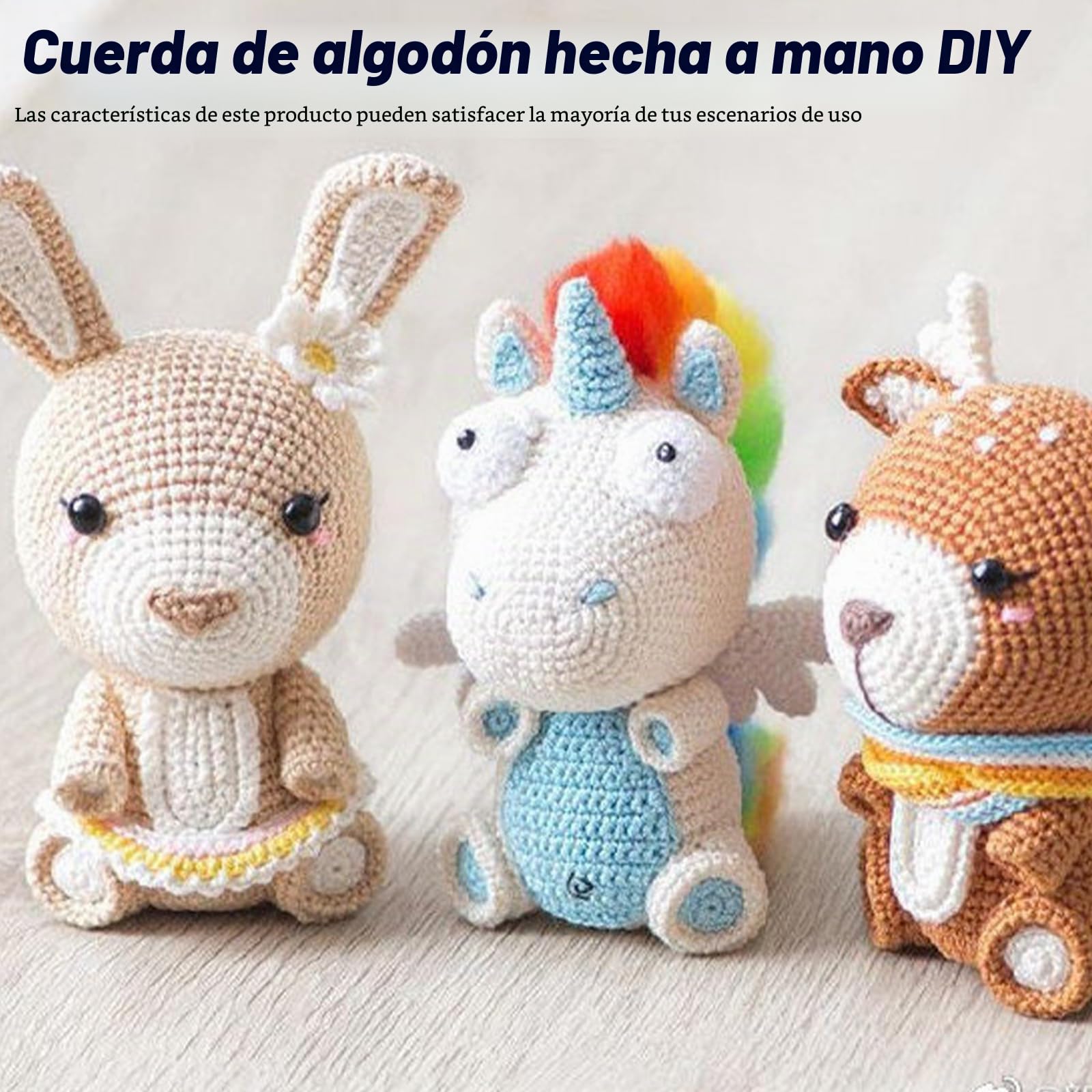 Juego de hilo de macramé de 3 mm x 30 m, 18 unidades de hilo de algodón de macramé, cuerda de algodón multicolor para manualidades, macramé, punto bohemio, decoración para salón, balcón (3 mm)