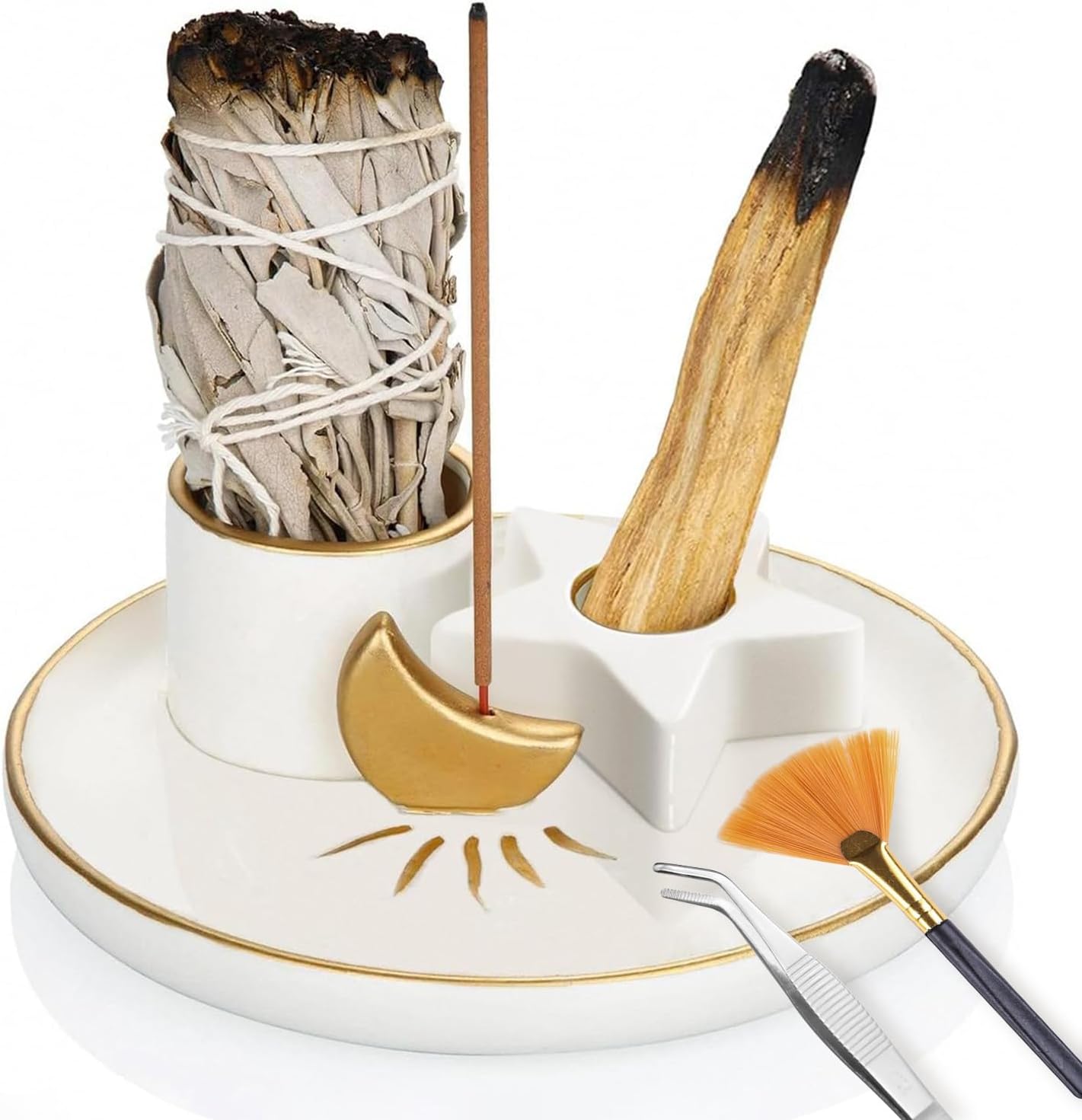 Edailylife Incense Burner Holder, Palo Santo Holder, Sage