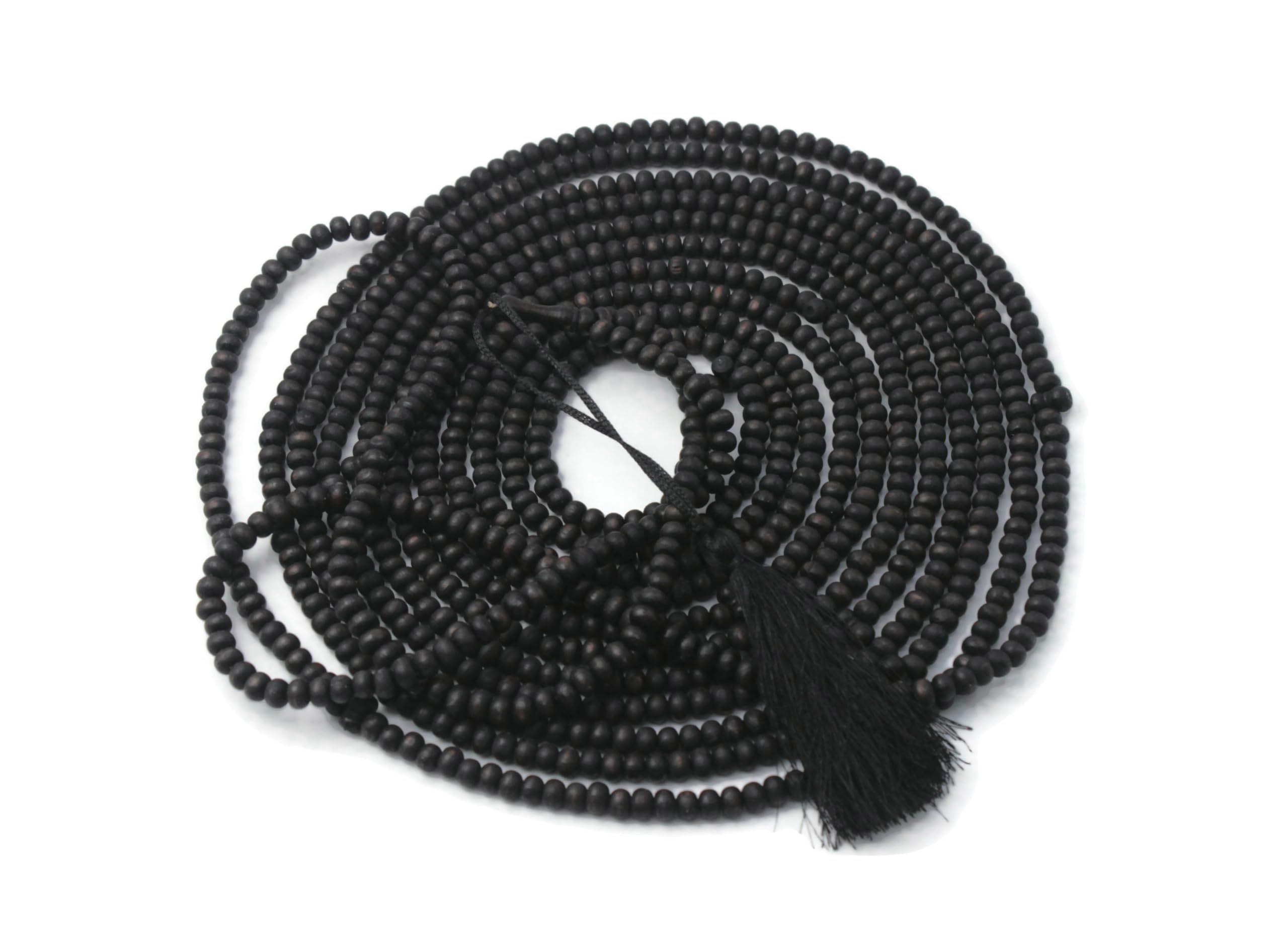 Ręcznie robiony różaniec z drewna oliwnego 1000 koralików Tasbeeh czarny Misbaha Islamski prezent Tasbih 4,5 mm mały rozmiar różaniec Dhikr
