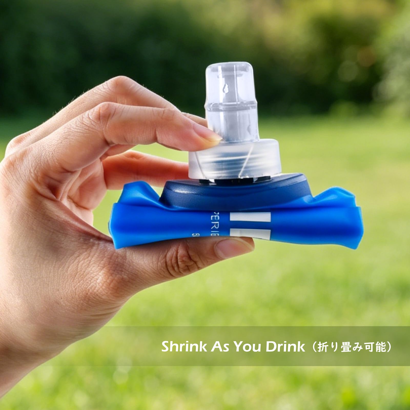 TRIWONDER Soft Flask TPU Botella Blanda de Hidratación Plegable Sin Fugas para Mochila de Hidratación Cinturón Correr Ciclismo Maratón Senderismo (250ml - 1 pieza)