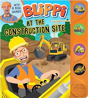 Blippi: At the Construction Site (4-Button Sound Books)