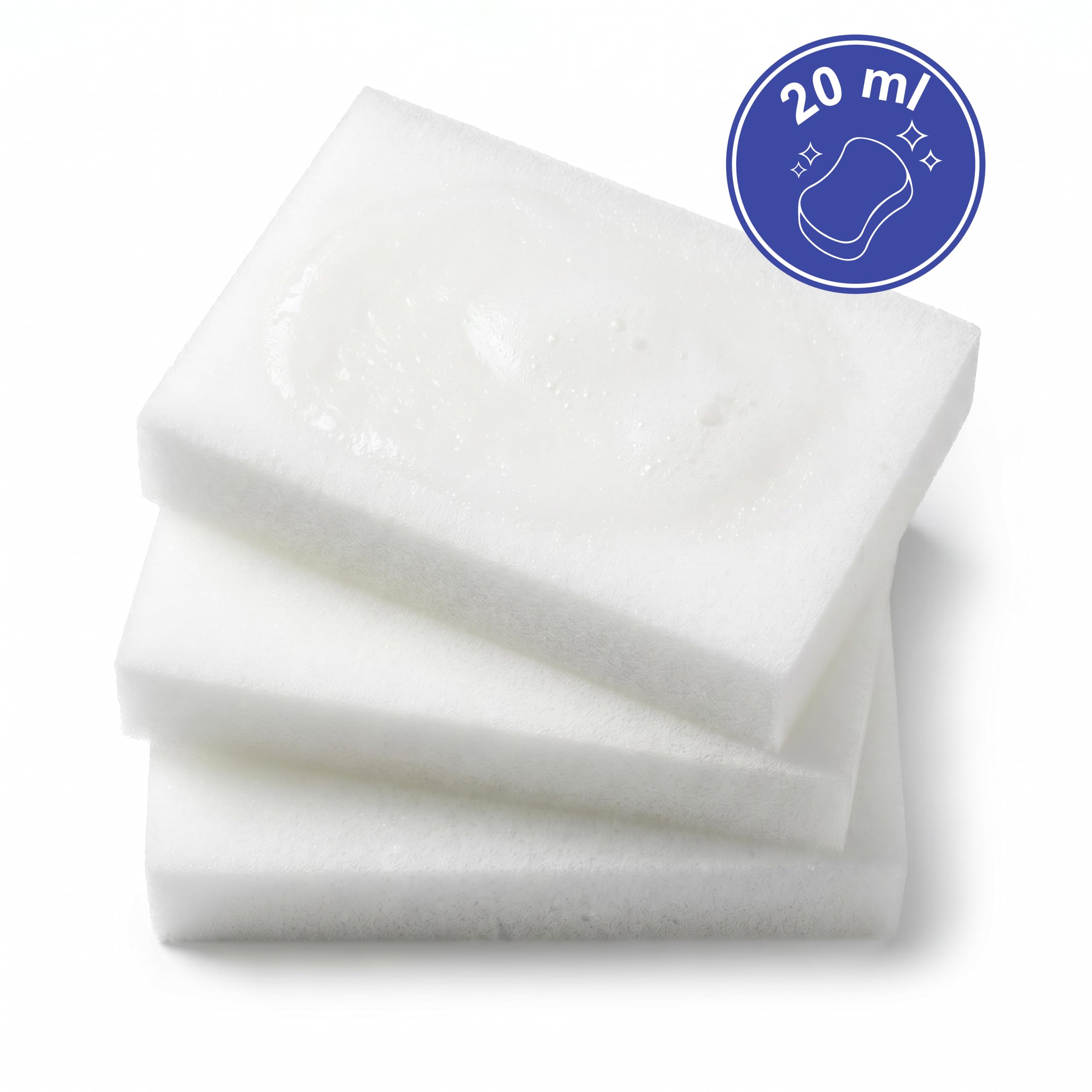 KMINA Esponjas Jabonosas Antisépticas Clorhexidina 4% Desechables (100 uds) | Poliuretano Impregnado con 20 ml de Solución CHG por Pieza, Espuma Abundante, para Lavado Higiénico de Manos y Piel