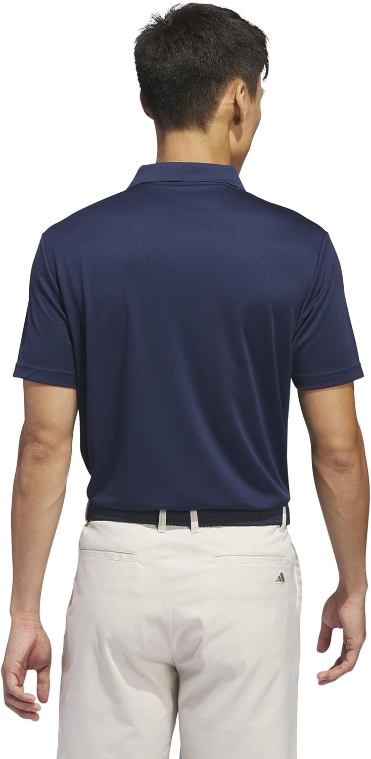 Adidas Mens Core Performance Primegreen Polo Shirt - Customizable Performance for Golfers 2XL Collegiate Navy - Image 2