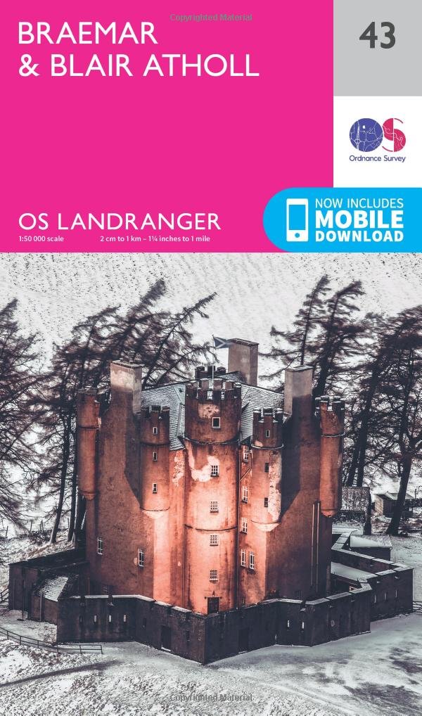 Ordnance Survey Landranger Map 43 Braemar and Blair Atholl