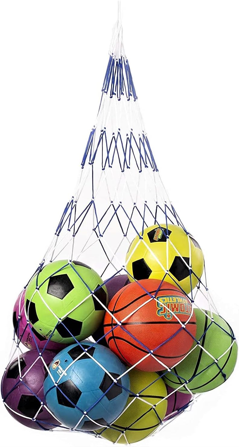 LEEQBCR 3x Ballnetz Für 5-15 Bälle - Sport Balltragenetz Für Fußball, Basketball & Mehr