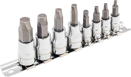 Miniatura 3 de Powerbuilt Zeon 642575 - Juego de llaves hexagonales métricas de 8 piezas, con uso para sujetadores dañados, estándar, oxidados, pernos redondeados,