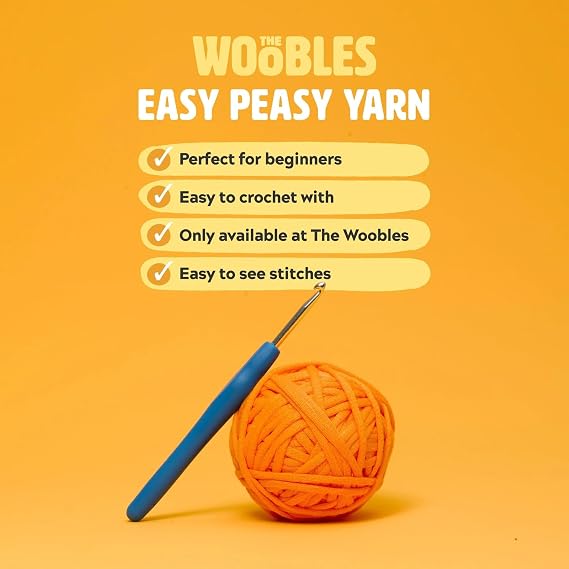 The Woobles PAC-MAN Ghost Crochet Kit for Beginners (Clyde)