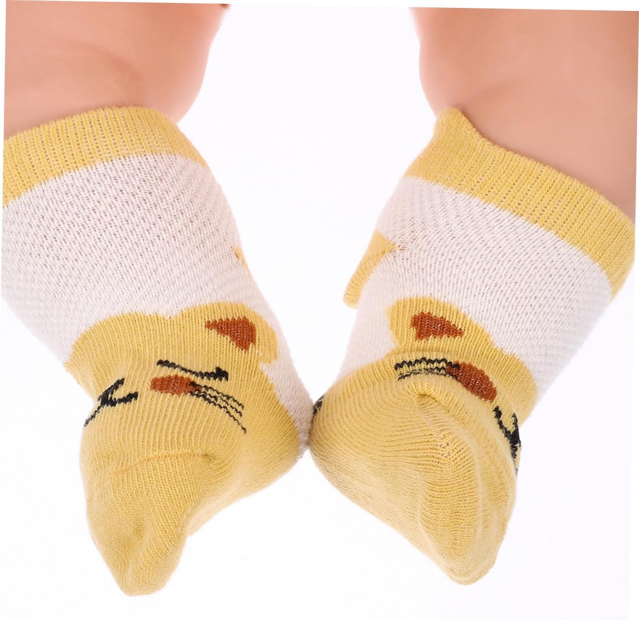 5pairs Cartoon Animal Boy Girl Socks Breathable Cotton Non-skid Socks for Boys and Girls Years Cute and Comfortable for Seasons for Crawling and Everyday Wear