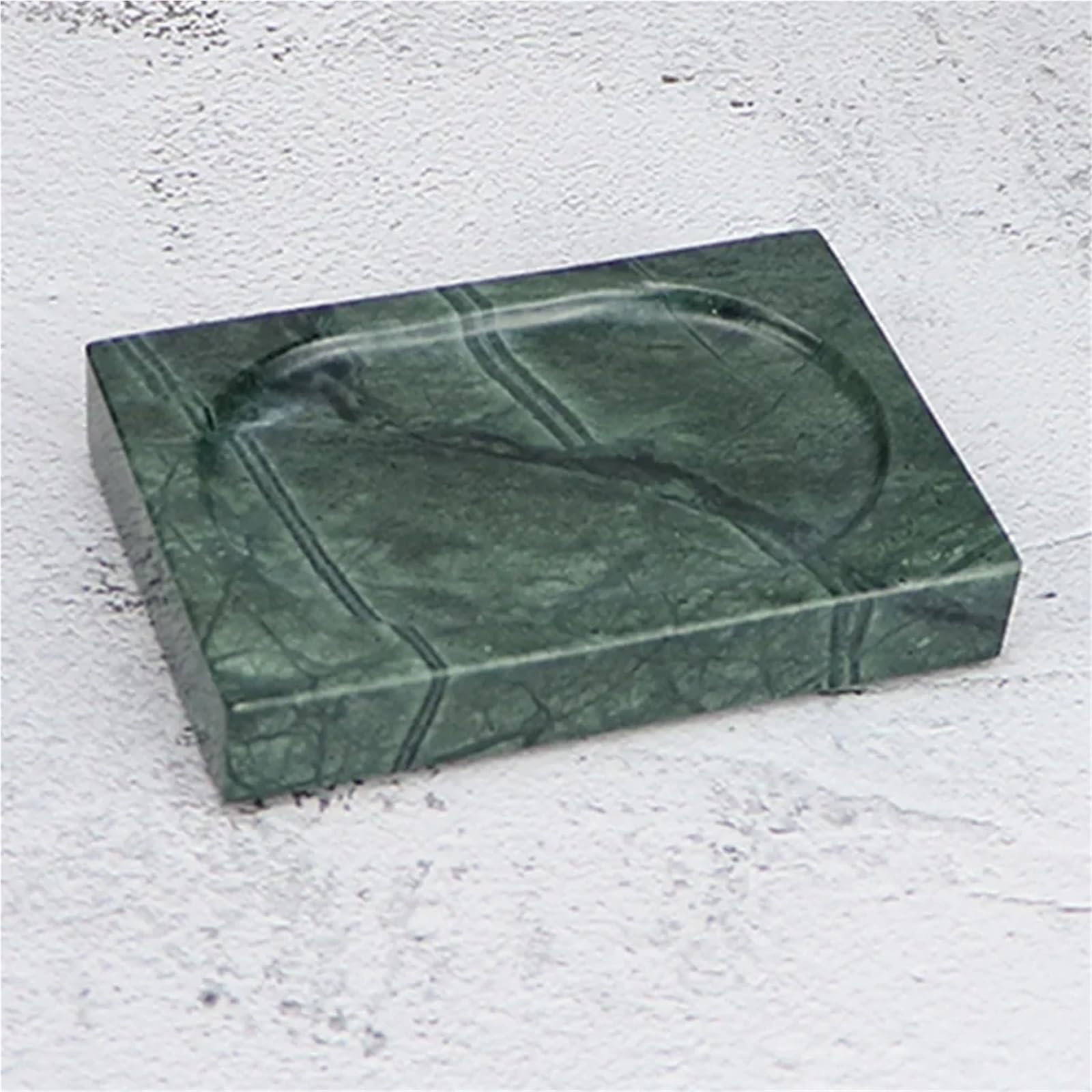 Caja para jabones Jabonera de mármol Liso con Soporte for Esponja for Cocina de Hotel y baño(Black)