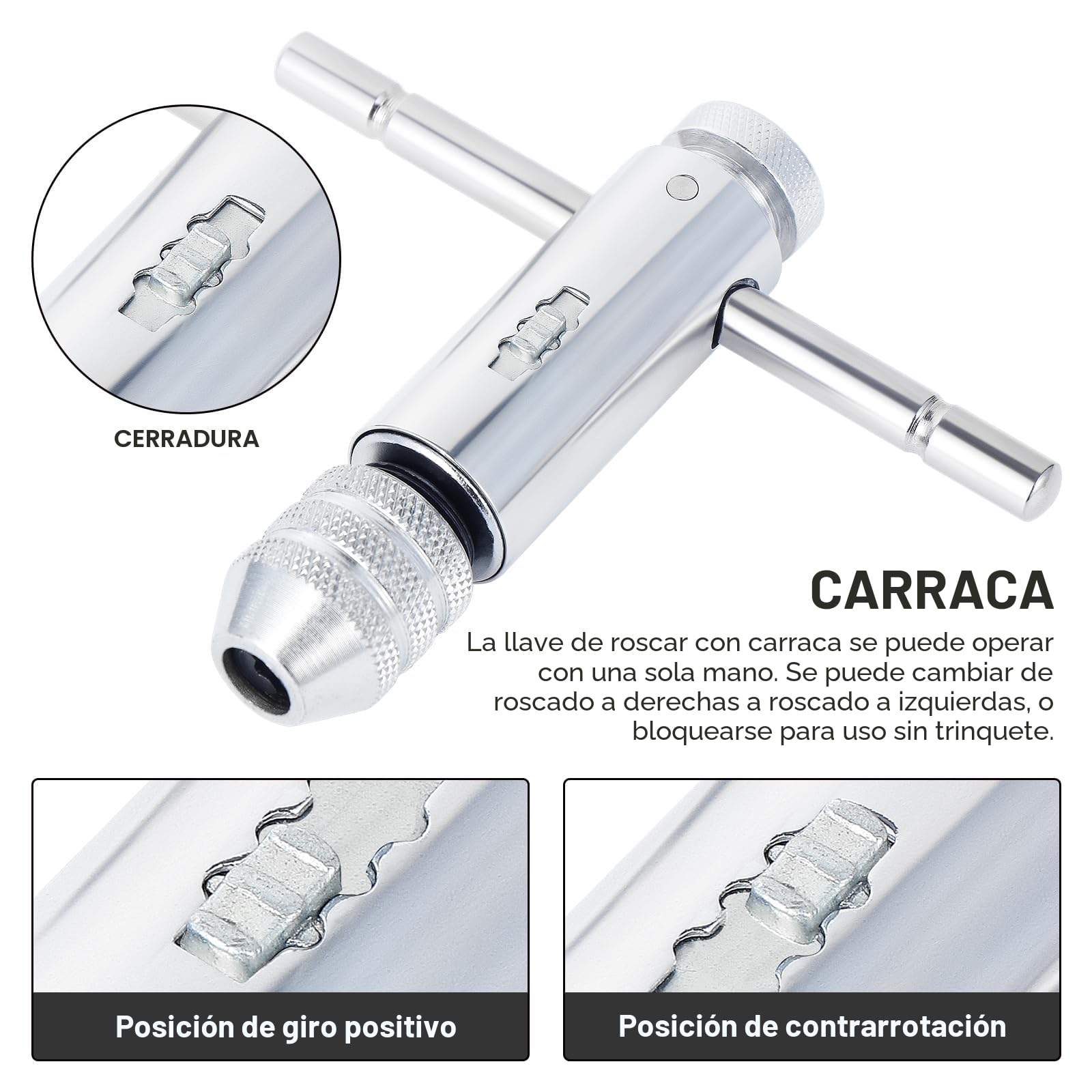Habwea Juego de Machos Roscar M3 M4 M5 M6 M8 Machos de roscar manuales 3 mm-8 mm