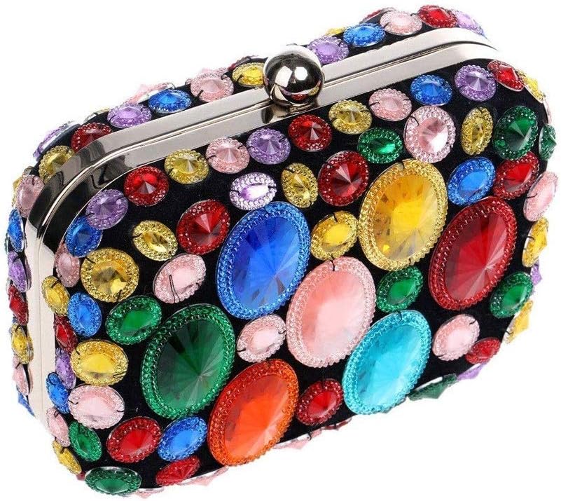 Handbag， Bag，Ladies Banquet Bag Shiny Rhinestone Shoulder Dress Clutch Bride Wedding Hand Dance Ball Elegant