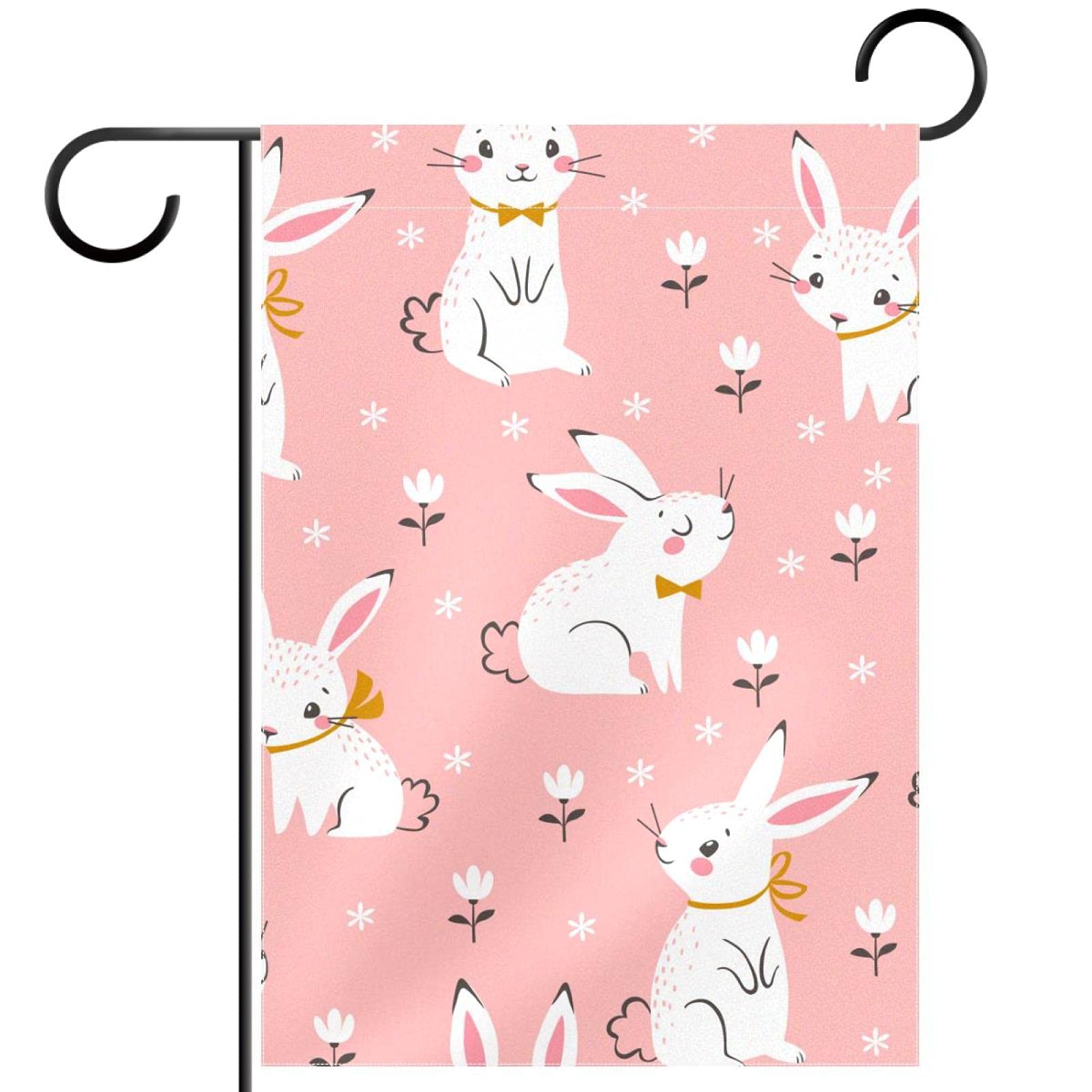 Osterflagge Hip-Hop Hase Karotte – 30,5 X 45,7 Cm, Doppelseitig, Aus Jute Für Den Außenbereich