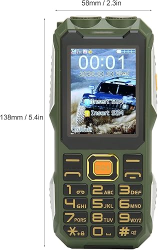 Miniatura 6 de Teléfono celular para personas mayores desbloqueado, botón grande Dual SIM Senior, teléfono móvil fácil de usar con batería de gran capacidad,