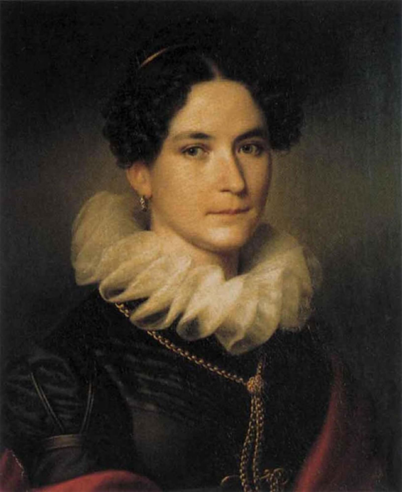 ARTXLXXBN Famous Prints Artwork Pictures Poster Painting Art Maria Angelica Richter Von Binnenthal by Johann Peter Krafft Artwork Landscape Pictures for Home Decor 60x90cm