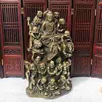 鉄製 仏像 十八羅漢像 茶室 博古架 仏堂 工芸品 置物 6198AmkJaIL._UF350,350_QL80_.jpg