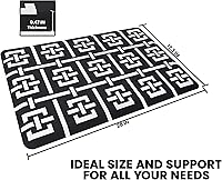 Vista 2 de Tapete de cocina ergonómico y antifatiga, antideslizante, impermeable, resistente, de PVC, cómodo para suelos de cocina, escritorio, fregadero