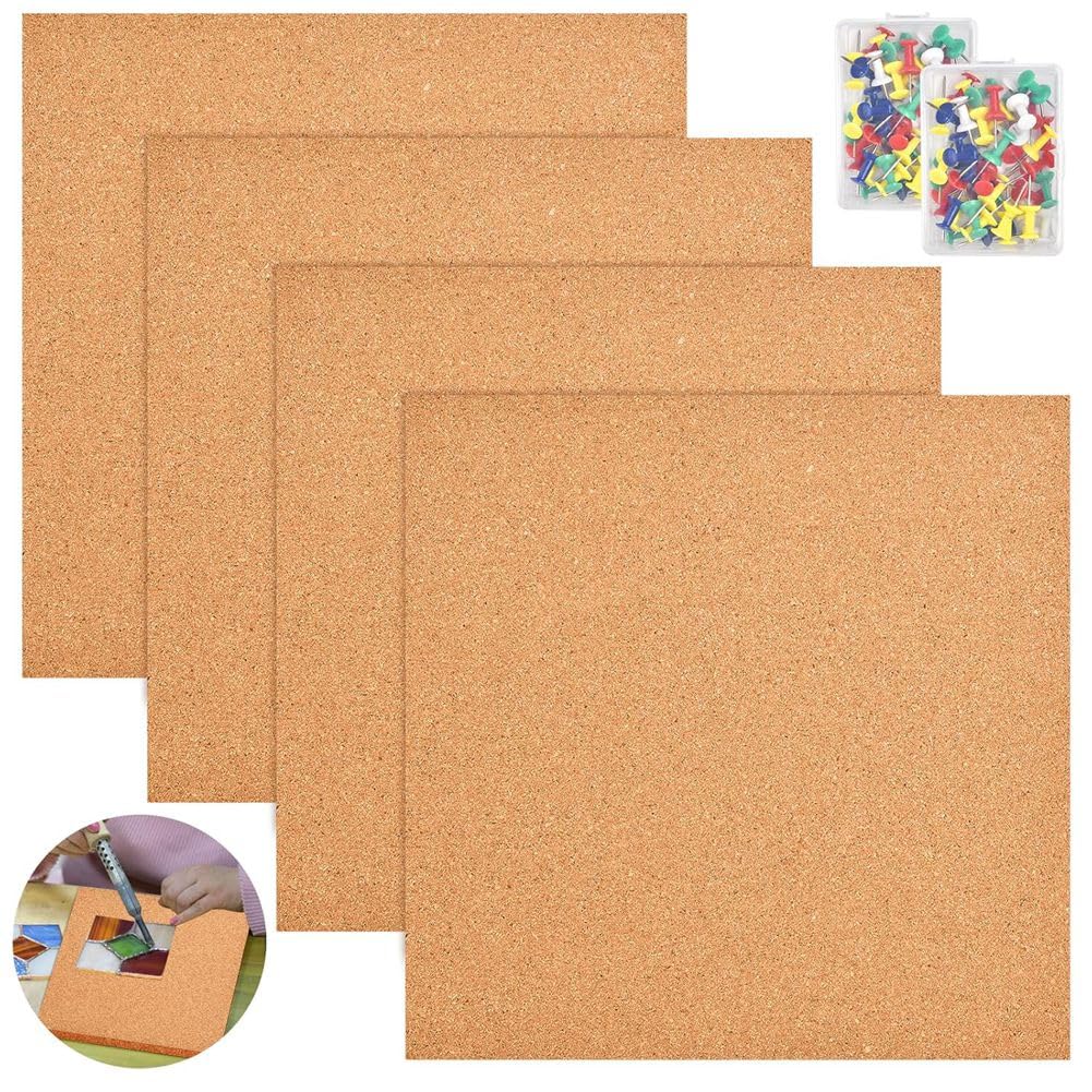 Kueohse 12x12in Heat Stained Glass Work,1/2in Thick Stained Glass Supplies Stained Glass Cutting Board Mats