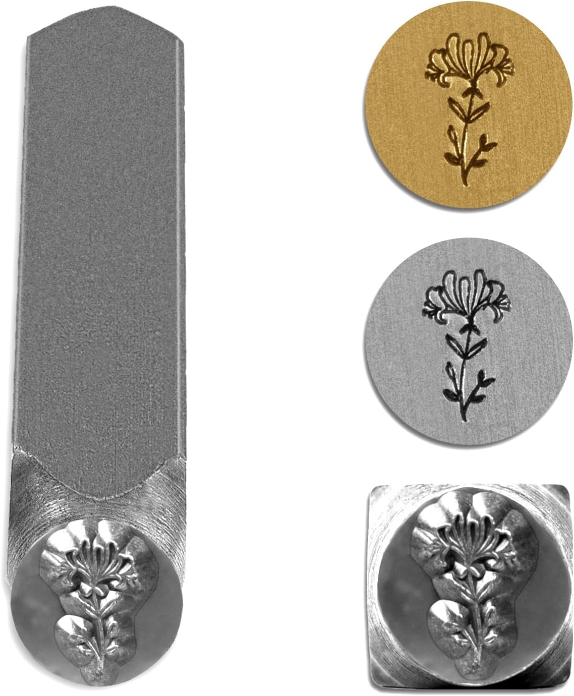 The Craft Guy Metal Stamping Kit, 12PCS 5/16 Inches(8mm) Birth Month Flowers Theme Jewelry Metal Punch Stamping Tools, HRC 58-62 Steel Metal Stamping Tools for Jewelry Craft Punching