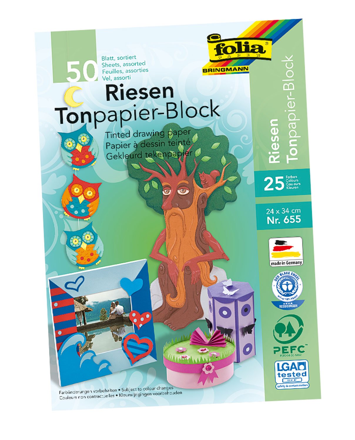Bringmann 655 Folia Drawing Pad 50 Sheets 25 Colours