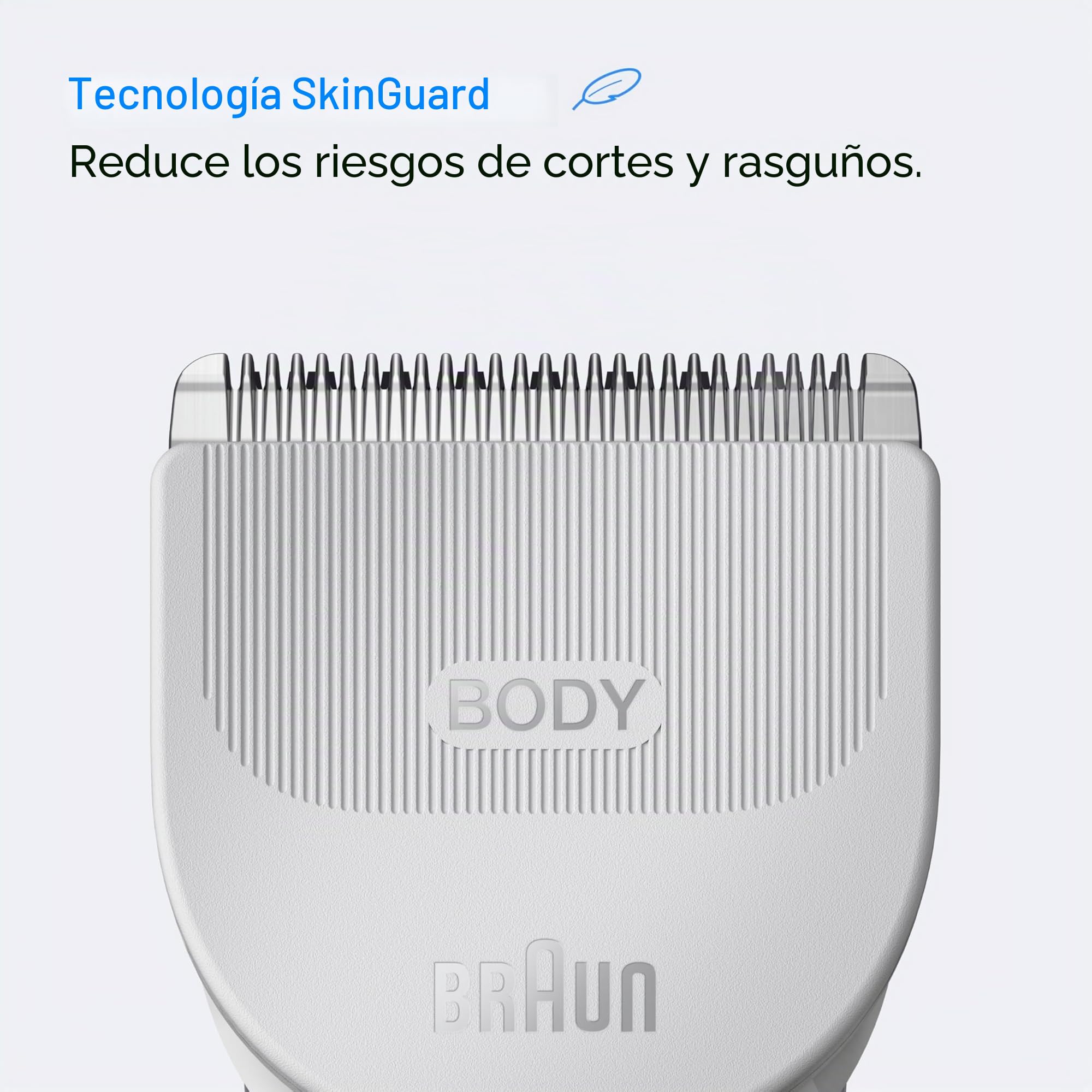 Braun Cortacésped Para El Cuerpo, Body Groomer Series 3, 3 Herramientas De Afeitado, Con Protección SkinGuard, Autonomía De 80 Min, Suave Para Zonas Sensibles, Afeitarse Y Cortar, Impermeable,