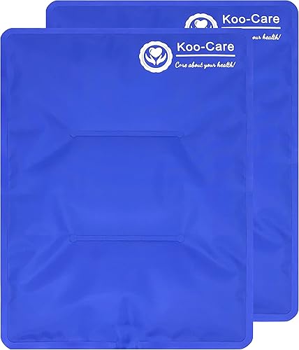 Koo-Care Paquete de 2 unidades de hielo de gel flexible y reutilizable para terapia física fría y caliente, apto para brazo de hombro, espalda,