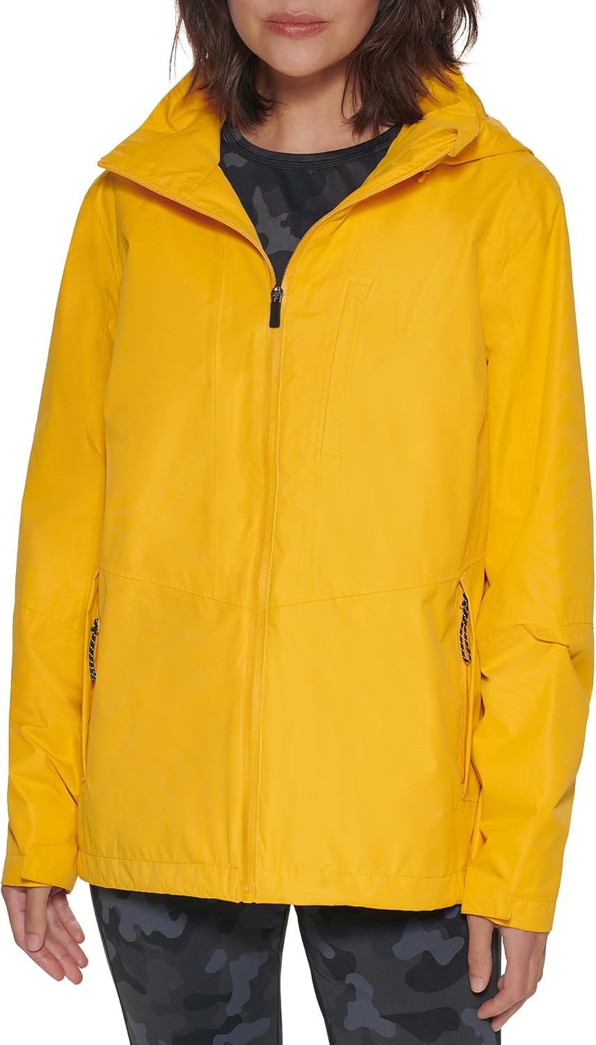 BASS OUTDOOR womens Packable Hooded Water Resistant Jacket - Image 2