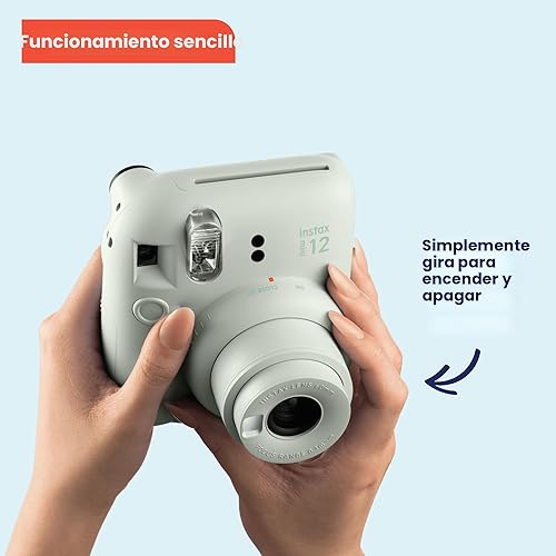 Miniatura 2 de Fujifilm Cámara Instax Mini 12 de película instantánea, color blanco arcilla