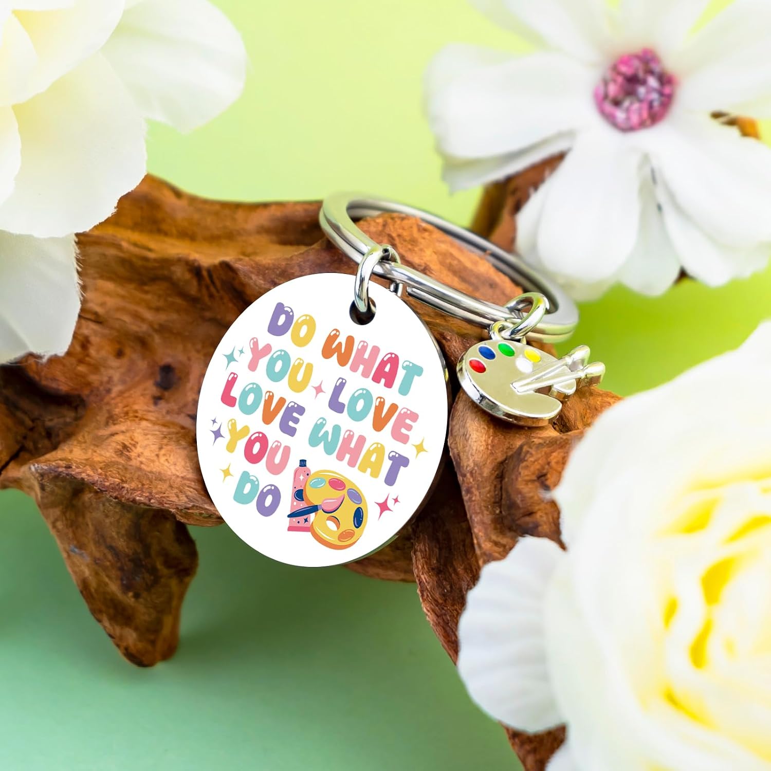 Painting Gifts for Artist Women Paint Brush Keychain image 5
