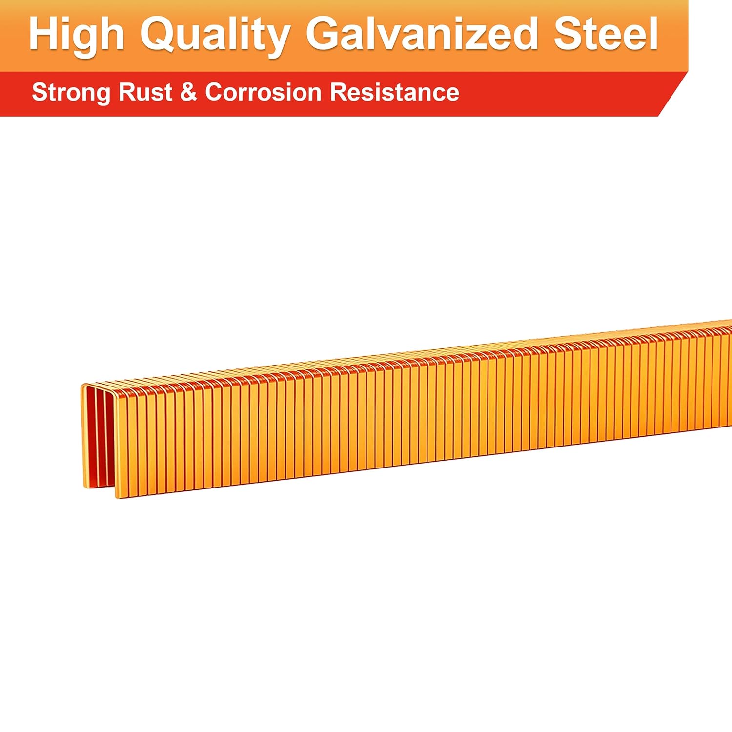 18 Gauge 1/4" Narrow Crown Staples, 1/2":4000pcs