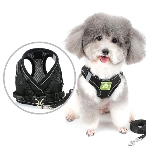 ZUNEA Arnés para Perro Pequeño Antitirones Ajustable Reflectante Arnés de Malla Suave Chaleco Gatos Arné…