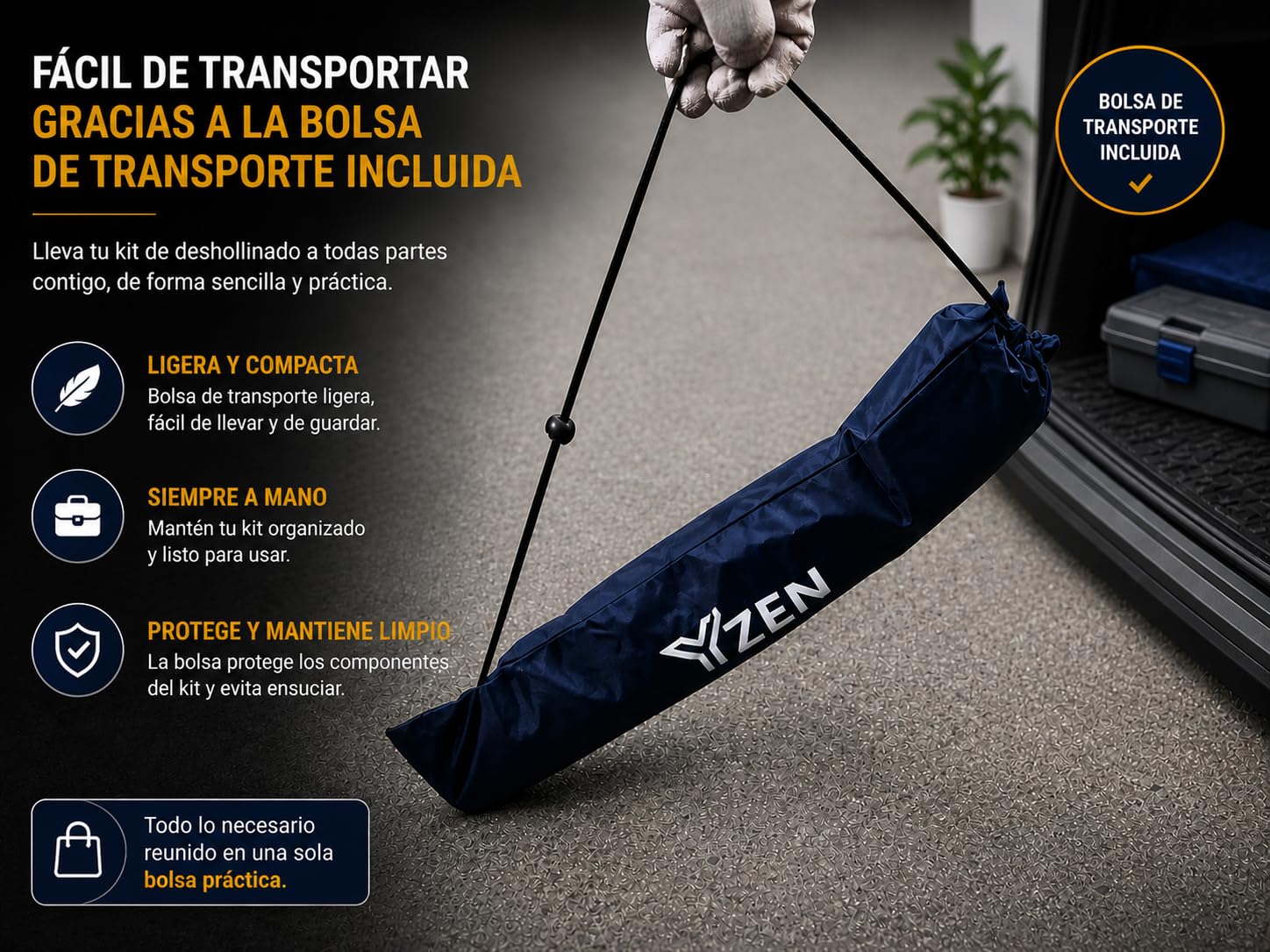 Kit Limpieza Estufa pellets 9 m PROKIT + E-Book, cepillos 80/100 mm, 15 Varillas Flexibles, Adaptador M12, Guantes Antideslizantes, Gafas, Bolsa y Cepillo