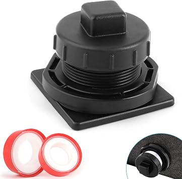 Stock Tank Drain Plug Kit for Rubbermaid Commercial Stock Tank Drain 50/70/100/150/300 Gallon Stock Tank Float Valve Drain Replacement