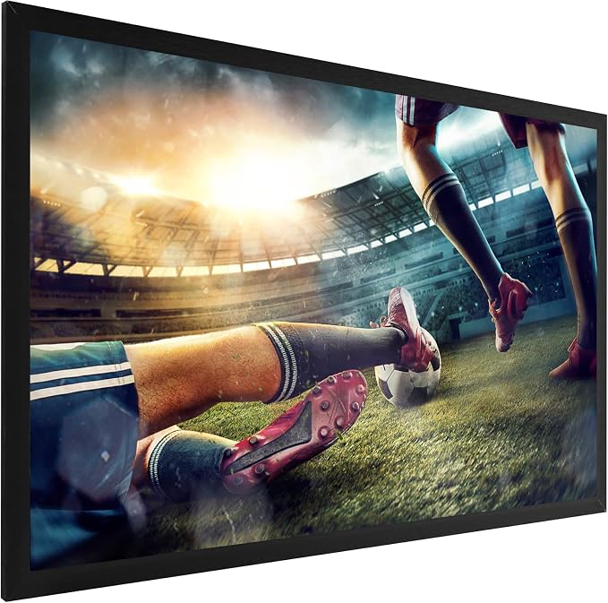 Pantalla de proyector VEVOR de 120 pulgadas para exterior con marco fijo y 16:9 miniatura 9