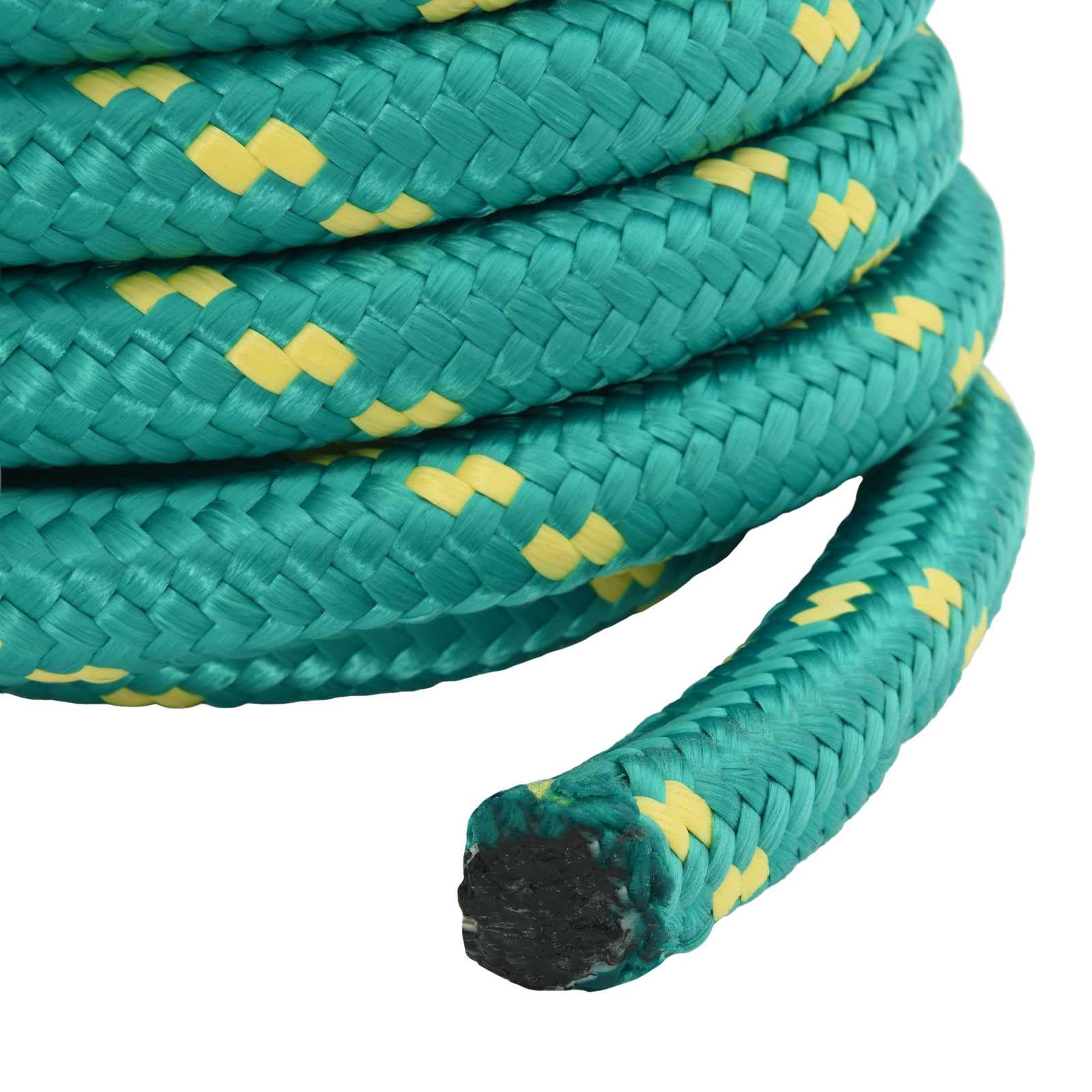 Cuerda de trabajo de polipropileno verde multifuncional para camping, vela, transporte, canotaje, kayak y pesca, diámetro 30 mm, longitud 50 m