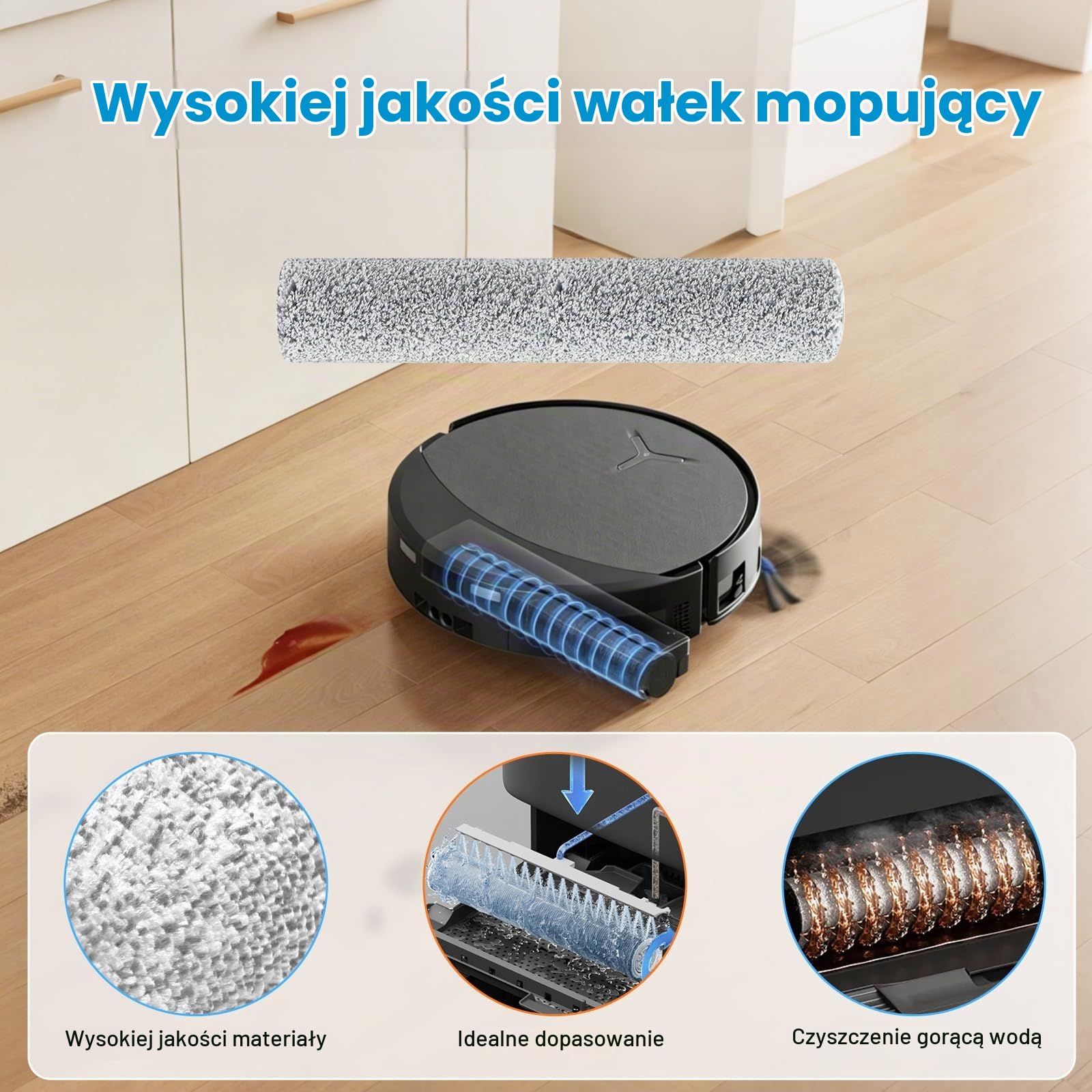 22 sztuki akcesoriów do robota odkurzającego Ecovacs Deebot T90 Omni / T90 PRO Omni / X12 PRO Omni, części zamienne z 1 główną szczotką, 6 workami do kurzu, 3 wałkami mopa, 4 filtry, 6 szczotek