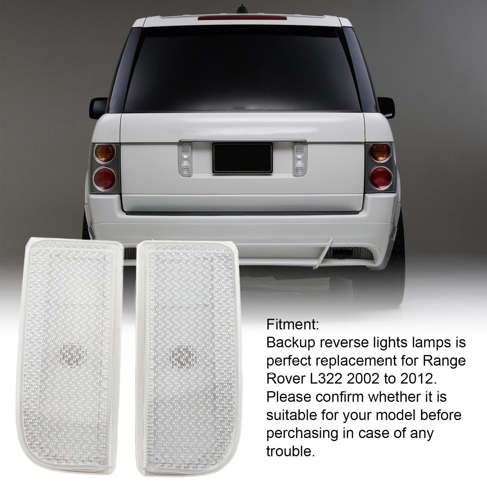 Lampade per Luci di Retromarcia di Backup XFD000053 per Range Rover L322, Durevoli, Migliorano la Sicurezza di Guida, vestibilità Perfetta