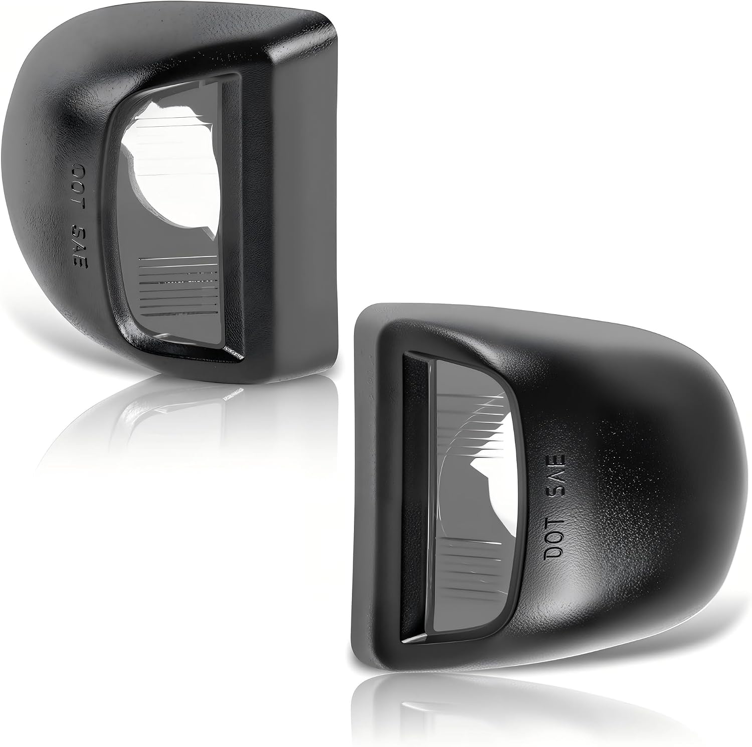 License Plate Lights Housing Black Tag Light Housing Assembly | Compatible with Chevy Silverado GMC Sierra 1500 2500 3500 Yukon XL Suburban Tahoe Avalanche for Cadillac, Pack of 2